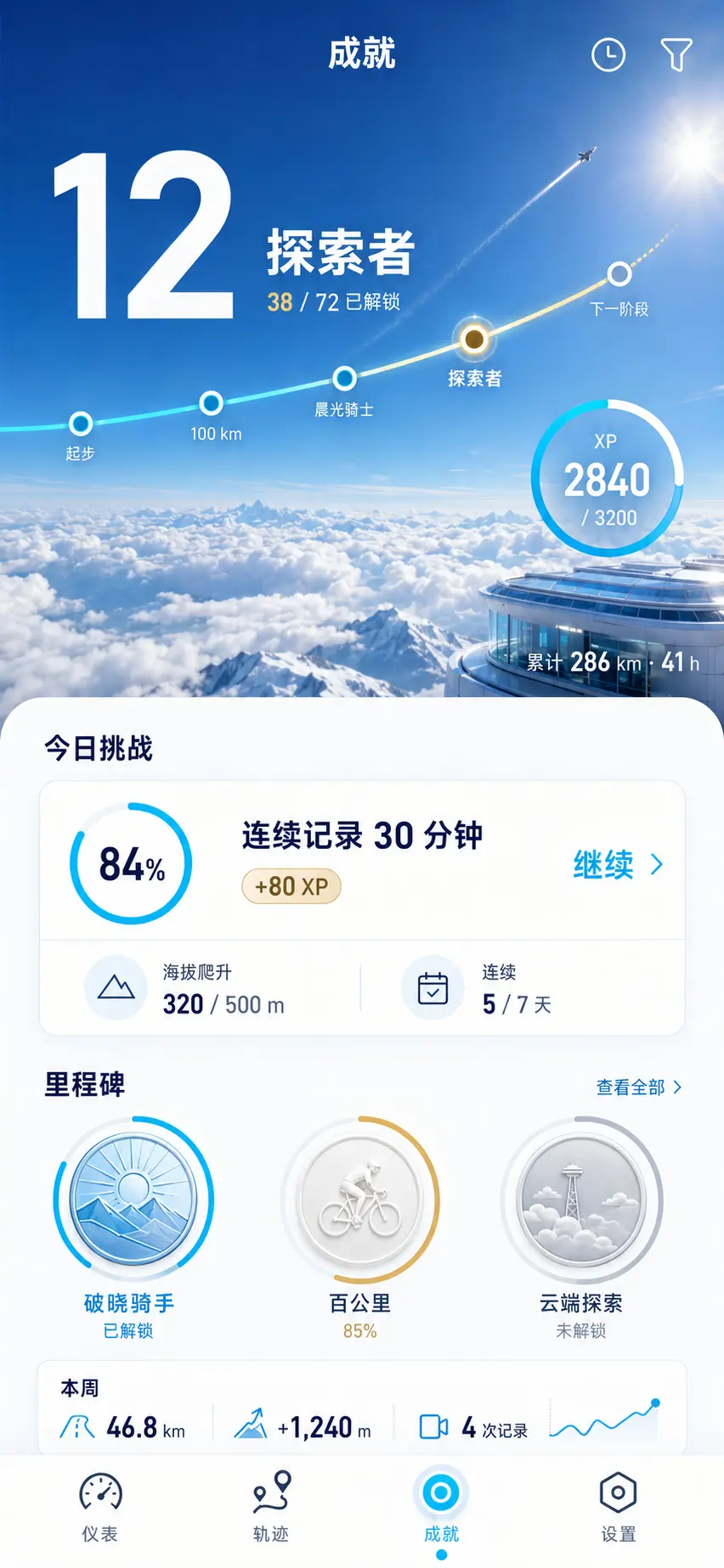 Velocity Master achievements shown in Simplified Chinese